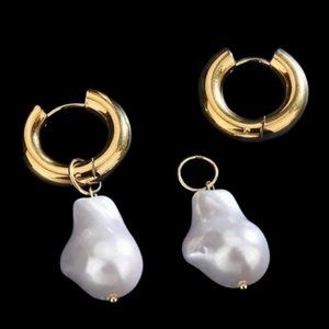 ✨Removable Baroque Pearl Dangling Earrings Hypoallergenic